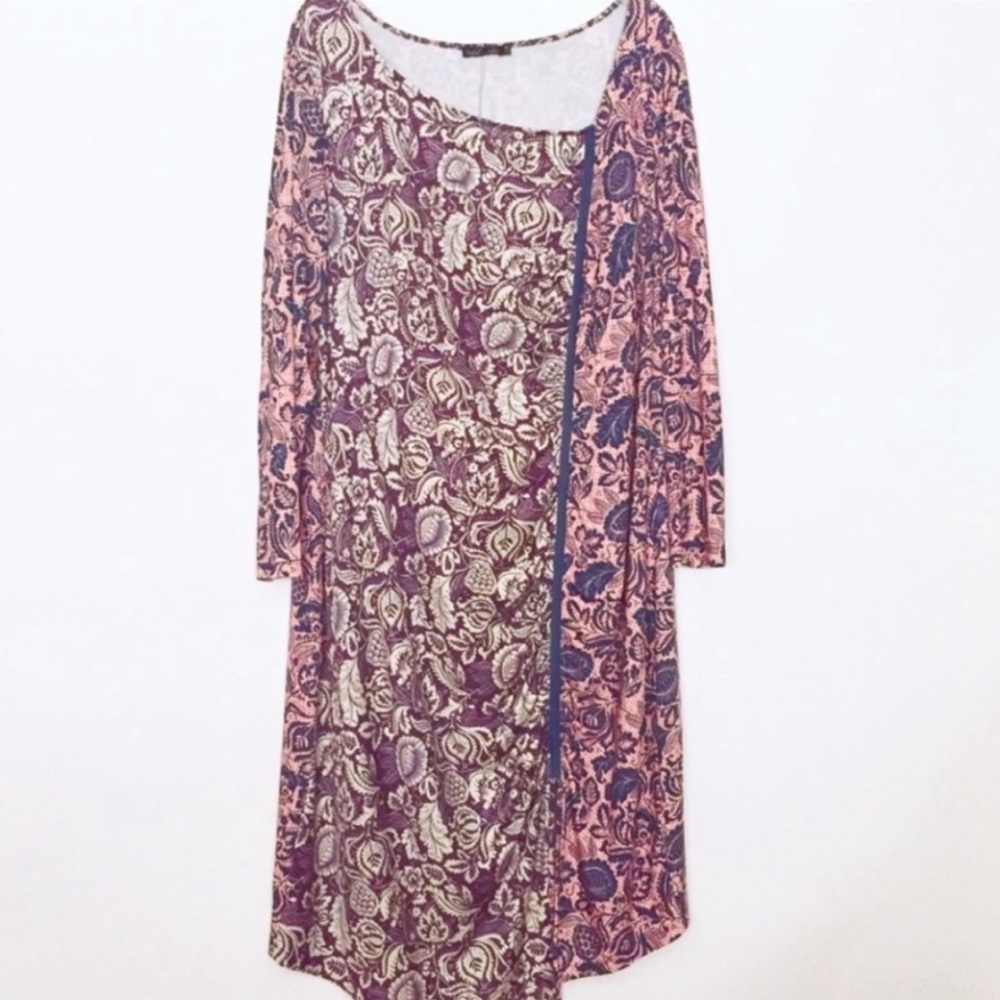 Isabel & Alice Floral Dress 2X Asymmetrical